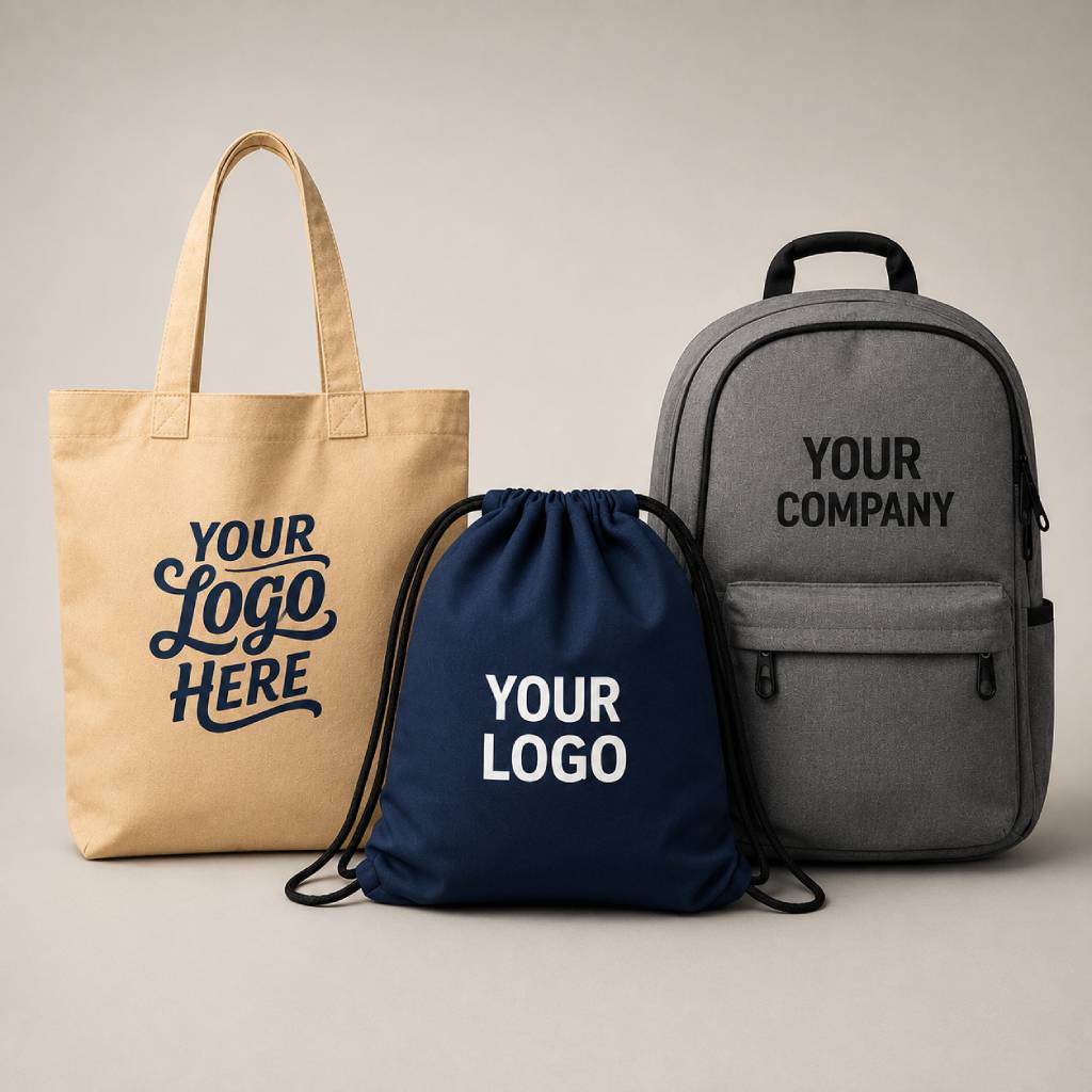 Custom Printed Tote Bags and Drawstring Bags